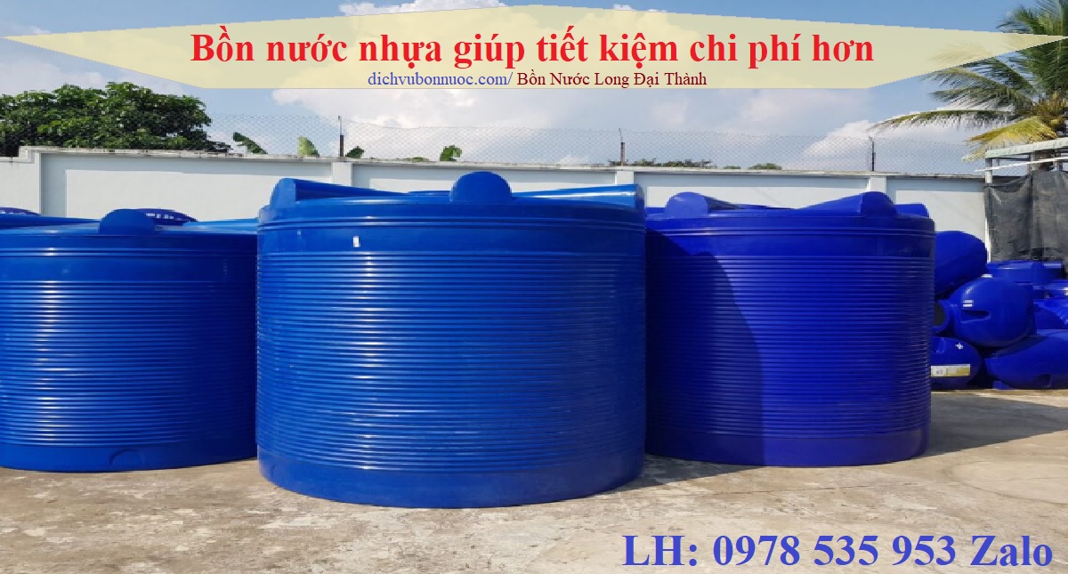 Bồn nước nhựa gi&uacute;p tiết kiệm chi ph&iacute;