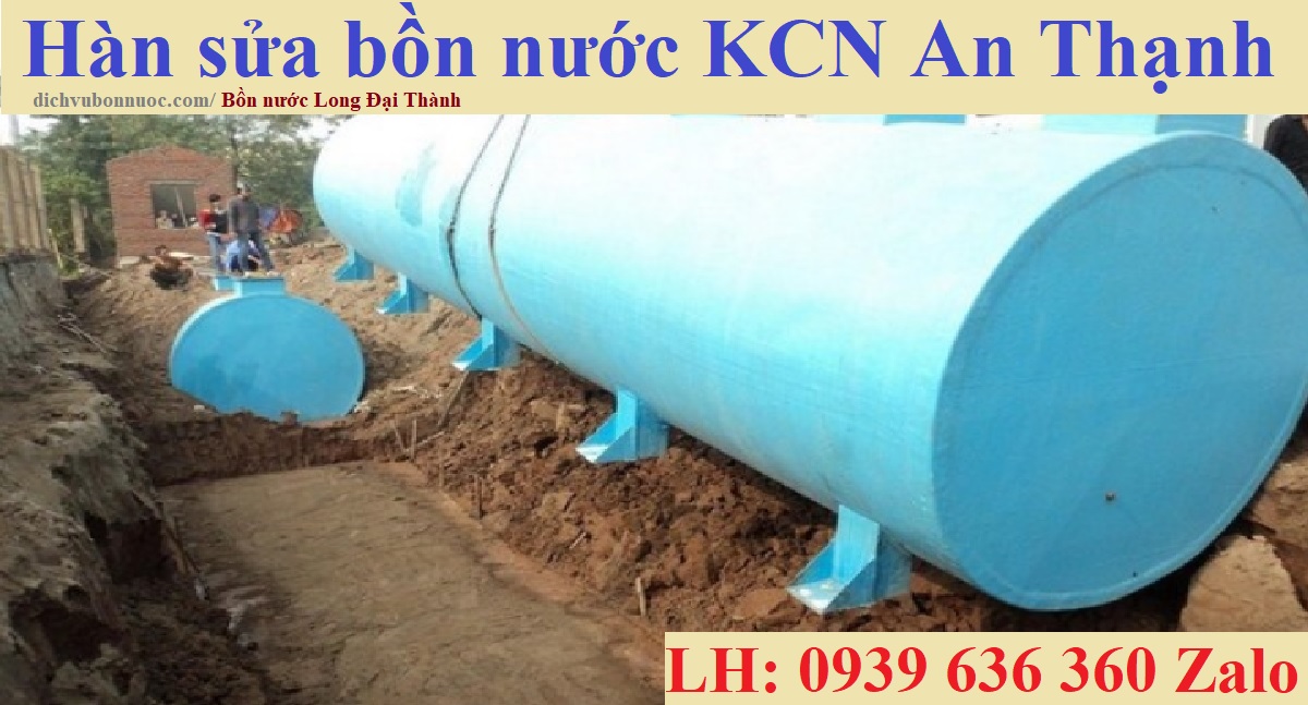 Hàn sửa bồn nước KCN An Thạnh