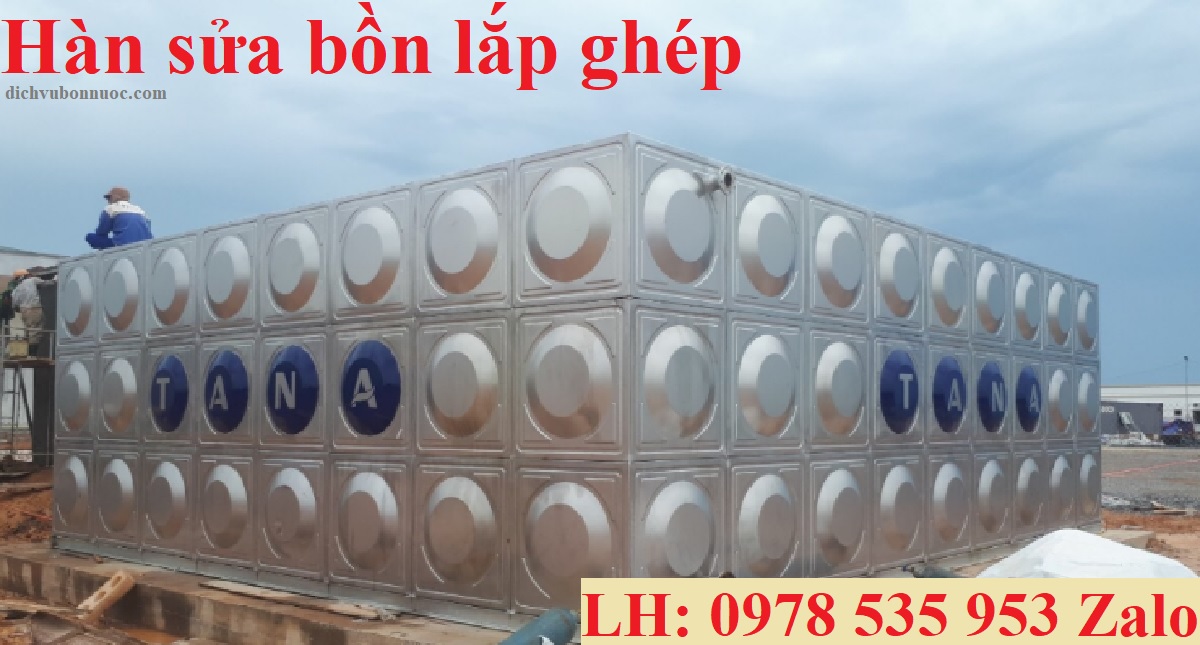 Hàn sửa bồn lắp ghép