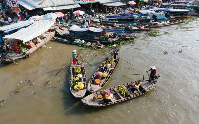 Can Tho, delta du m&eacute;kong