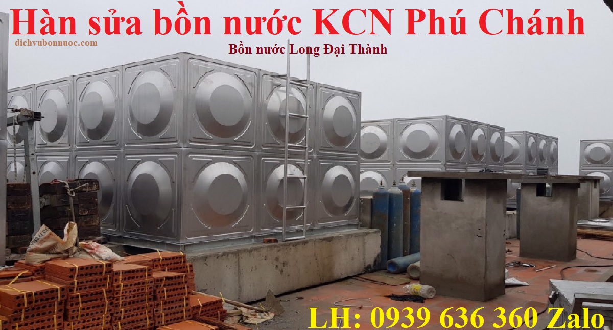 H&agrave;n sửa bồn nước KCN Ph&uacute; Ch&aacute;nh