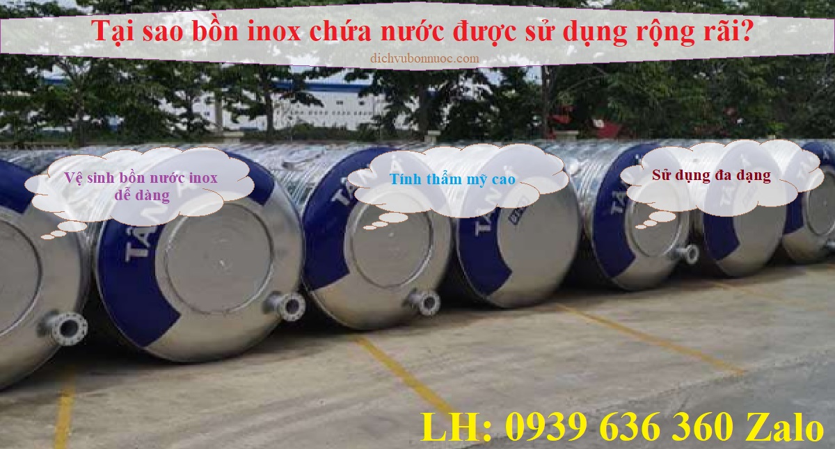 Tại sao bồn inox lại được sử dụng r&ocirc;ng r&atilde;i