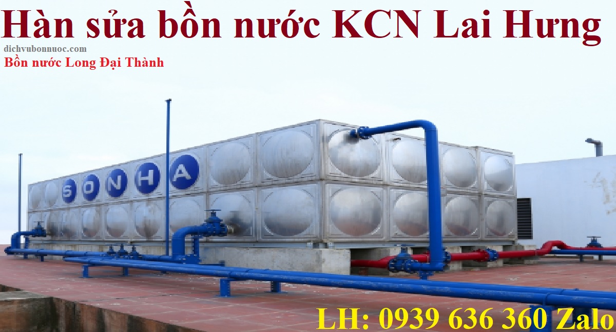 Hàn sửa bồn nước KCN Lai Hưng
