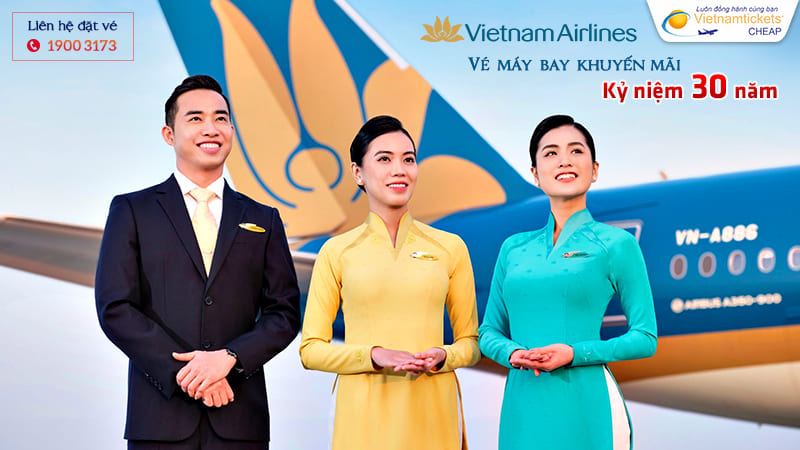 ưu đ&atilde;i lớn mỗi ng&agrave;y v&eacute; h&atilde;ng Vietnam Airlines tại Vietnam Tickets