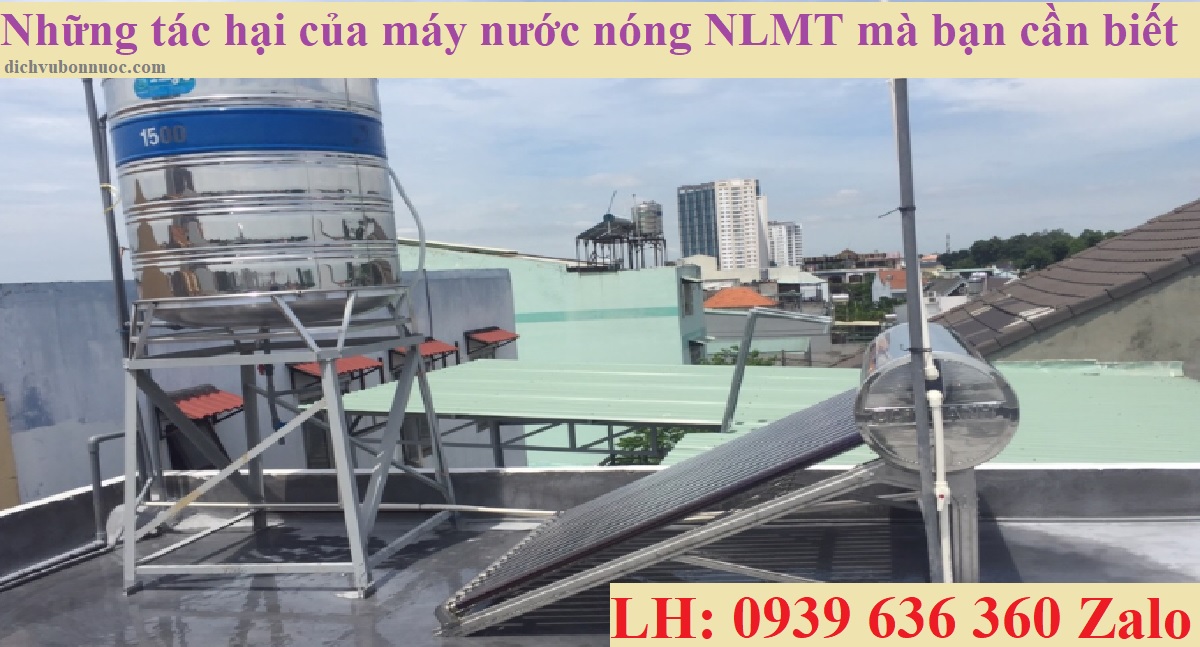 Những tác hại của máy nước nóng năng lượng mặt trời mà bạn cần biết