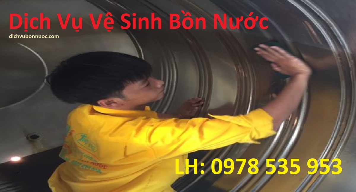 Vệ sinh bồn nước nhựa, inox tại nhà