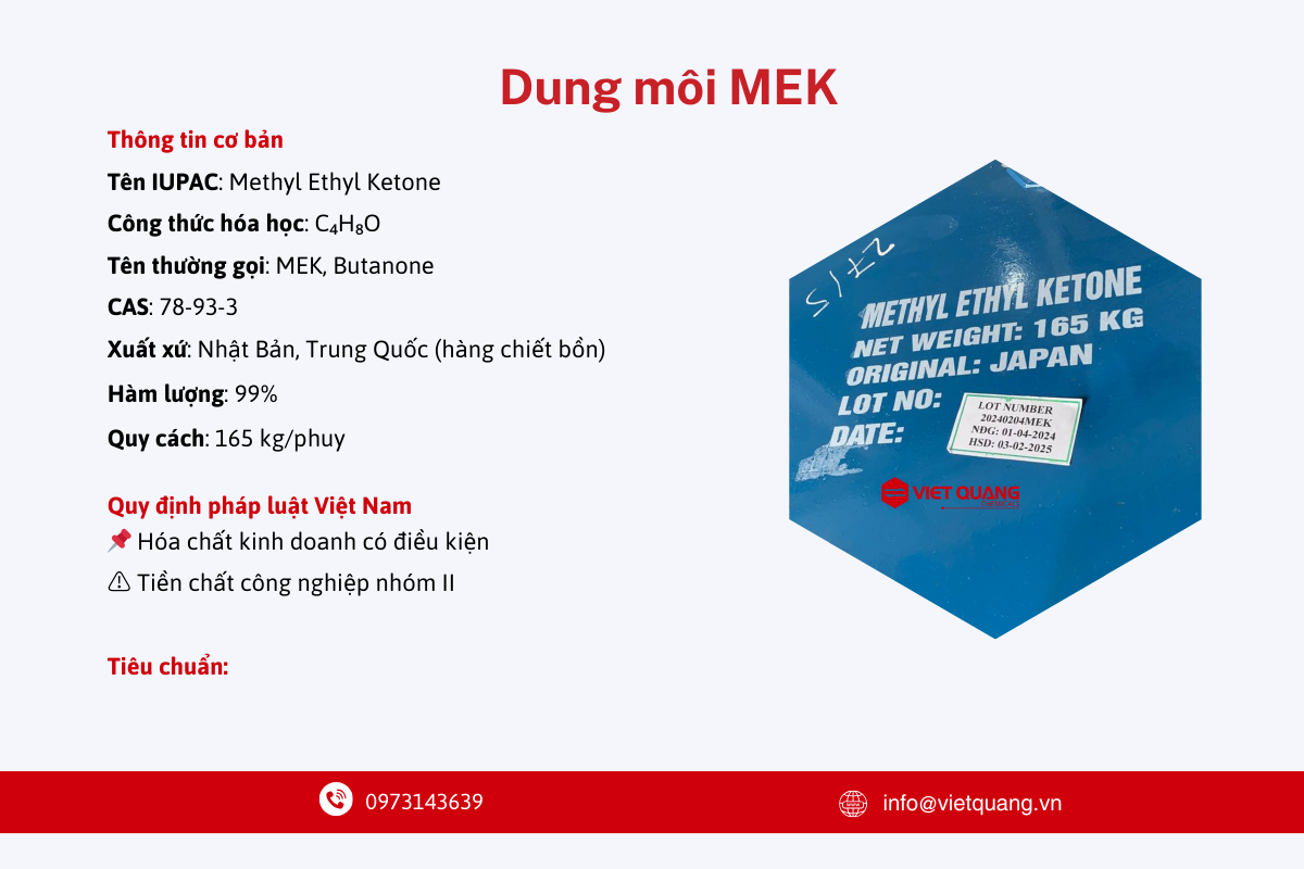Mek methyl ethyl ketone Mua dung m&ocirc;i MEK Ở đ&acirc;u Địa chỉ b&aacute;n MEK gi&aacute; rẻ Dung m&ocirc;i Mek