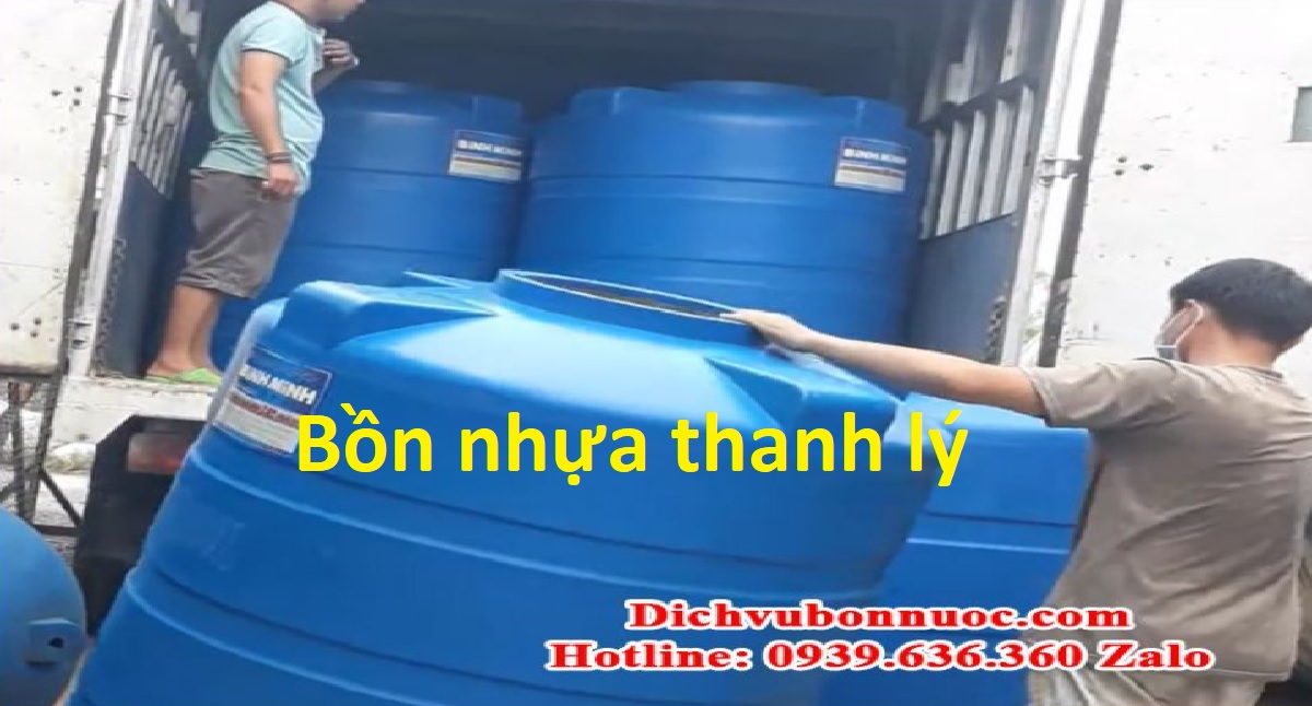 bồn nhựa thanh lý