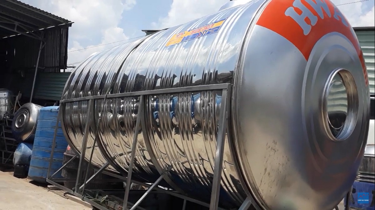 BỒN NƯỚC INOX 5000 L&Iacute;T CŨ GI&Aacute; RẺ - 5 KHỐI