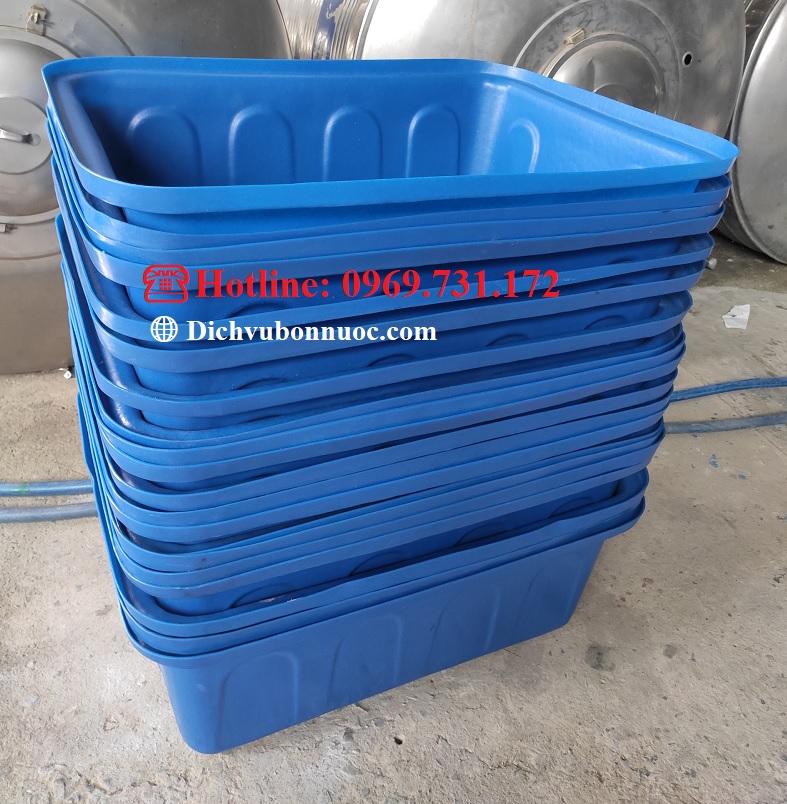 TH&Ugrave;NG NHỰA CHỮ NHẬT 100L