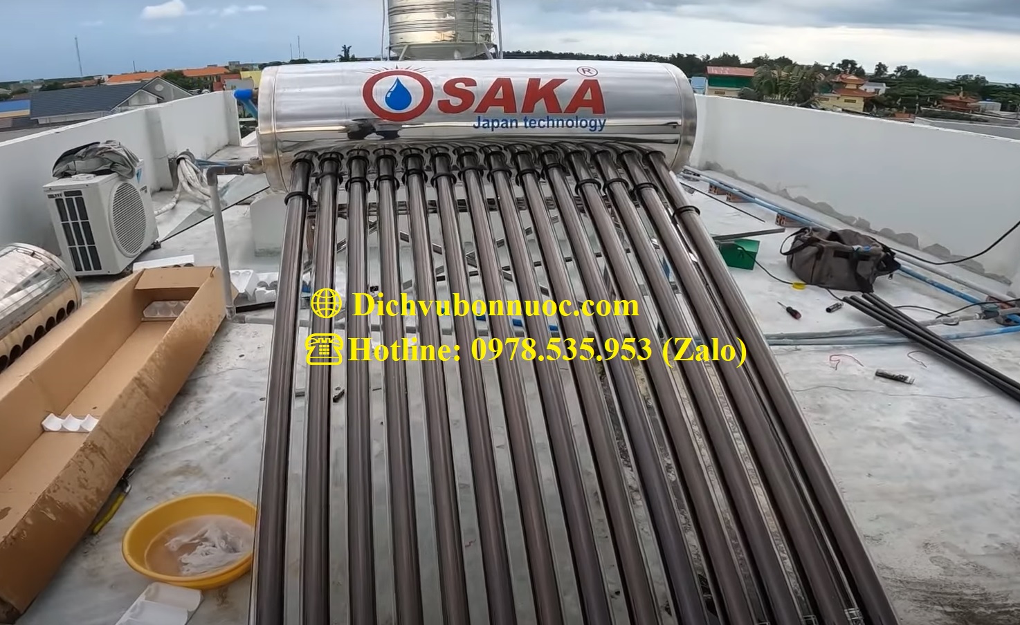 m&aacute;y nước n&oacute;ng năng lượng mặt trời