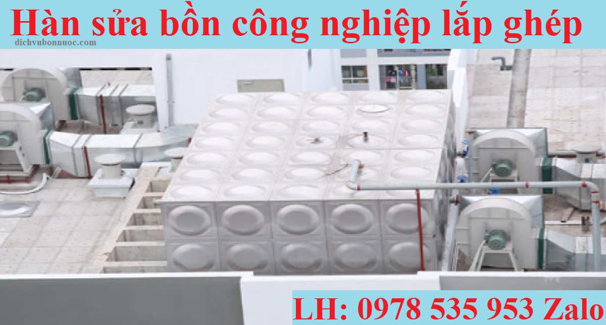 Hàn sửa bồn lắp ghép