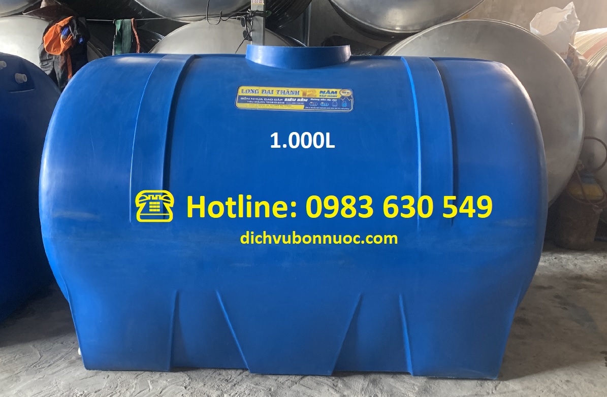 BỒN NHỰA 1.000L NGANG LONG ĐẠI TH&Agrave;NH GI&Aacute; RẺ
