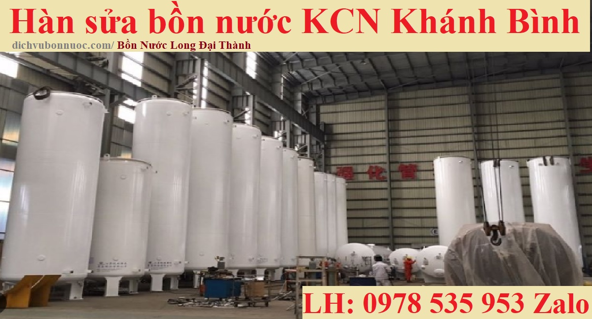 Hàn sửa bồn nước KCN Khánh Bình