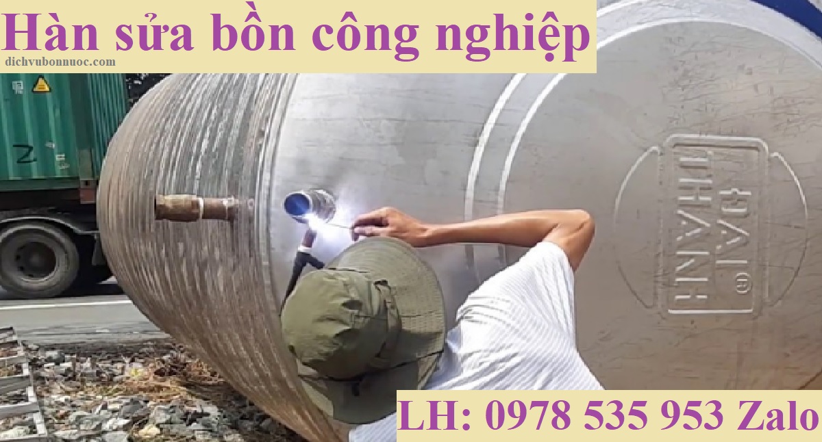 H&agrave;n sửa bồn c&ocirc;ng nghiệp