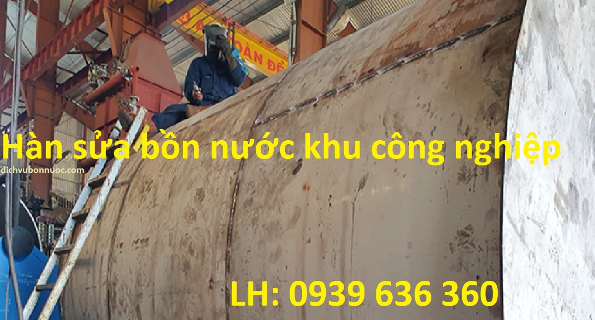 H&agrave;n sửa bồn c&ocirc;ng nghiệp